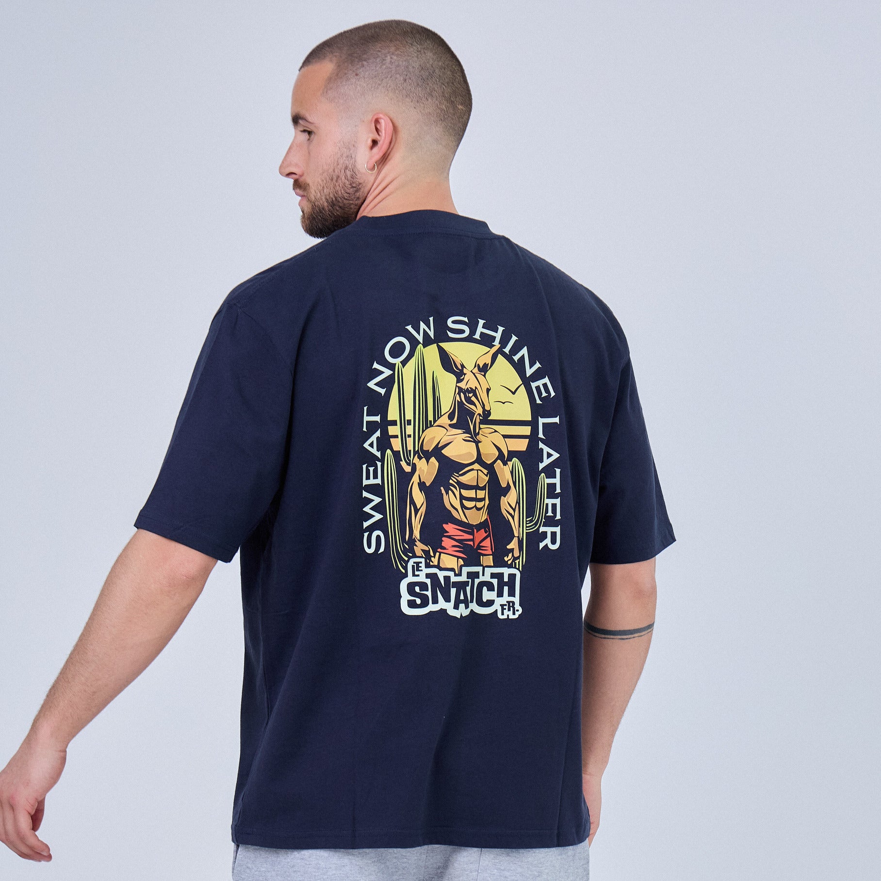 T-SHIRT SPORT OVERSIZE - SWEAT NOW SHINE LATER