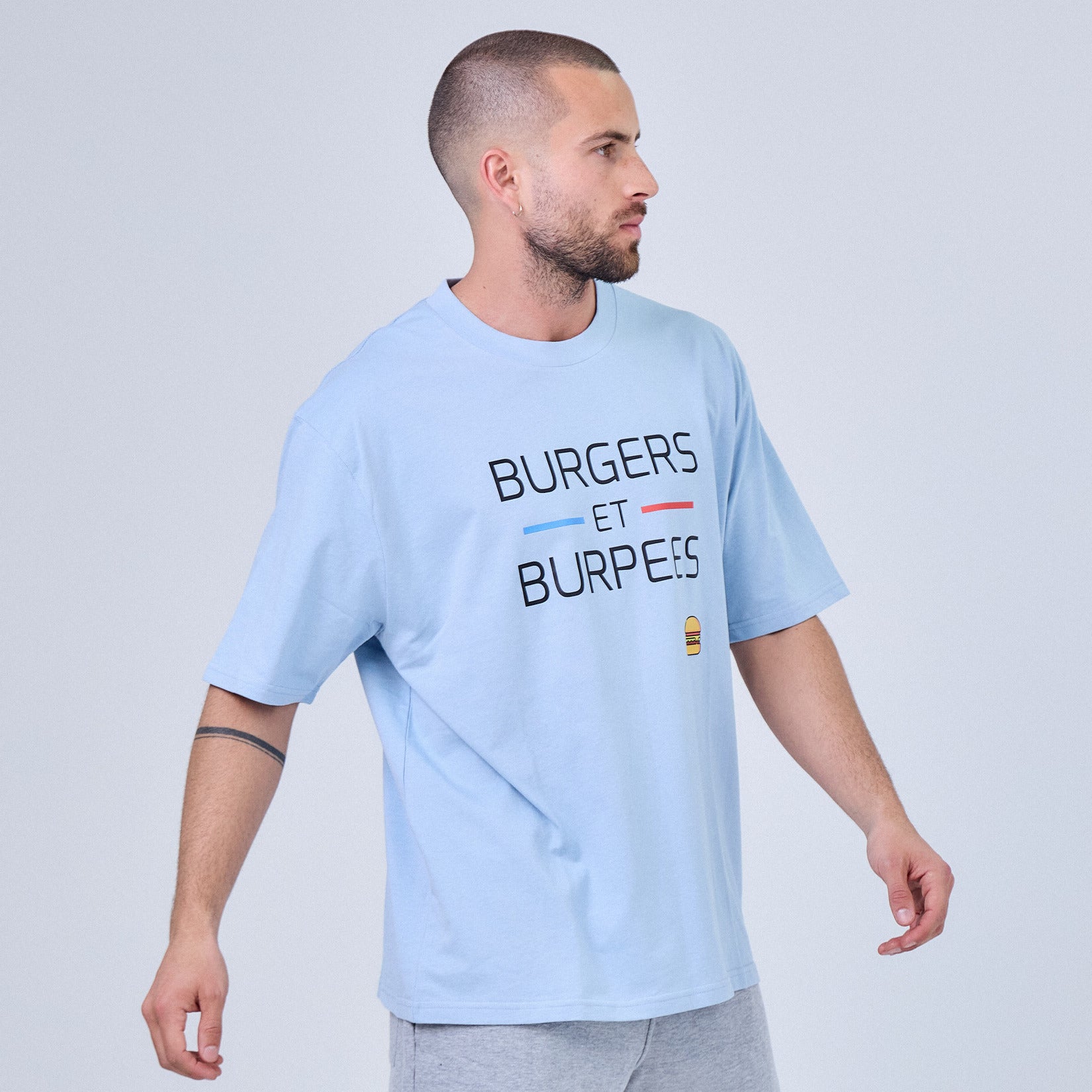 T-SHIRT SPORT OVERSIZE - BURGERS ET BURPEES
