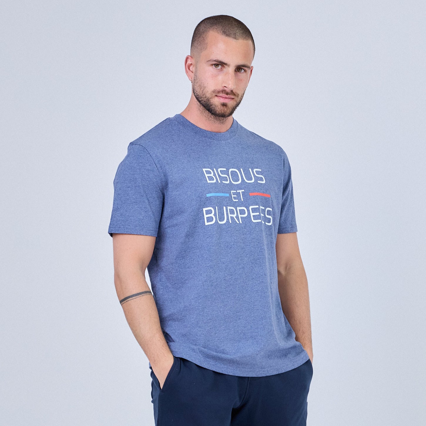 T-SHIRT HOMME - BISOUS ET BURPEES