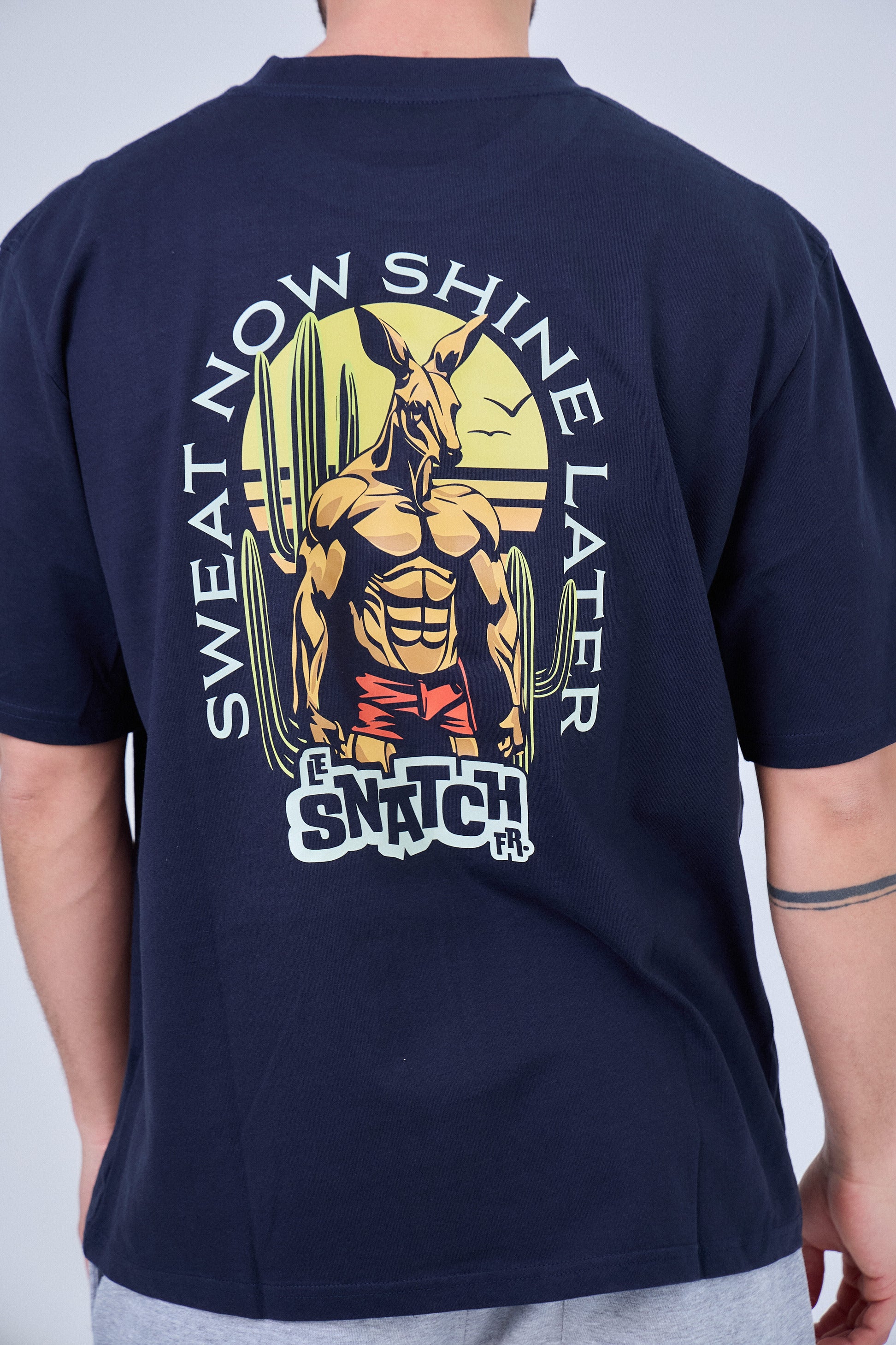 T-SHIRT SPORT OVERSIZE - SWEAT NOW SHINE LATER