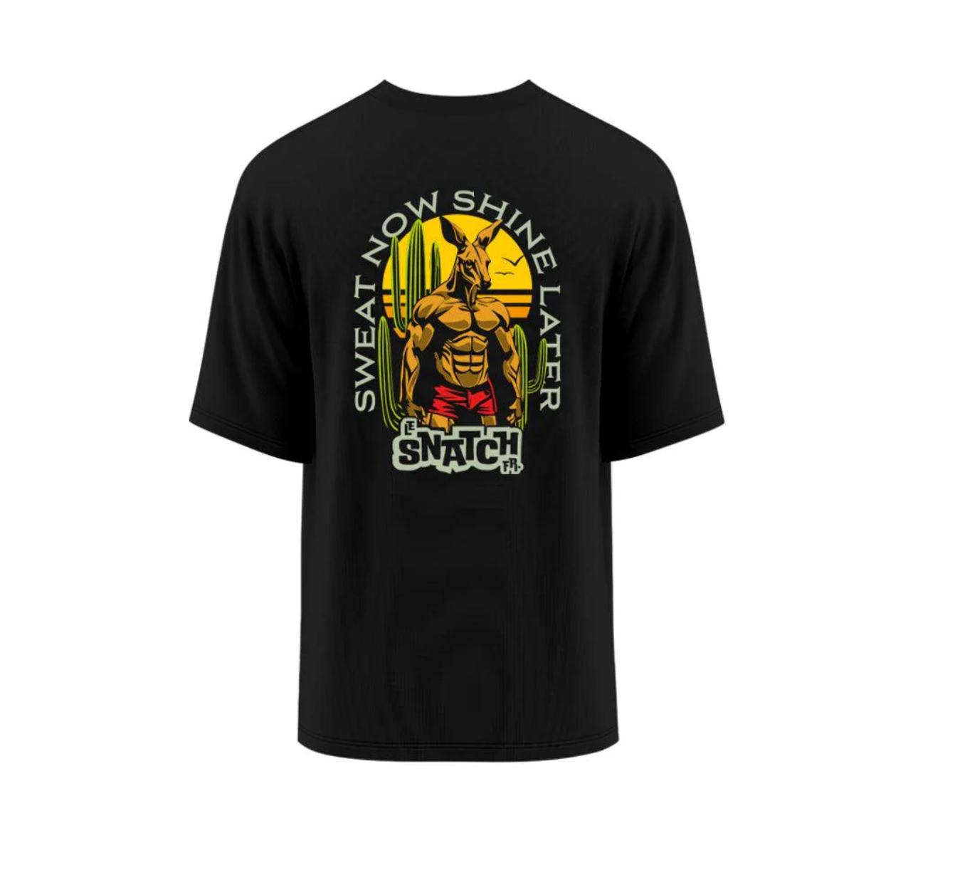 T-SHIRT SPORT OVERSIZE - SWEAT NOW SHINE LATER