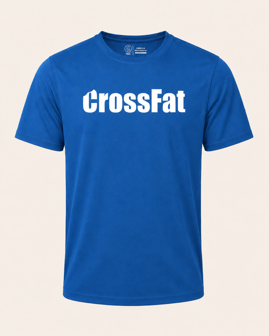 T-Shirt Aerix Homme Cross Training – Crossfat — visuel produit 1 – coloris Bleu Royal – Le Snatch Français