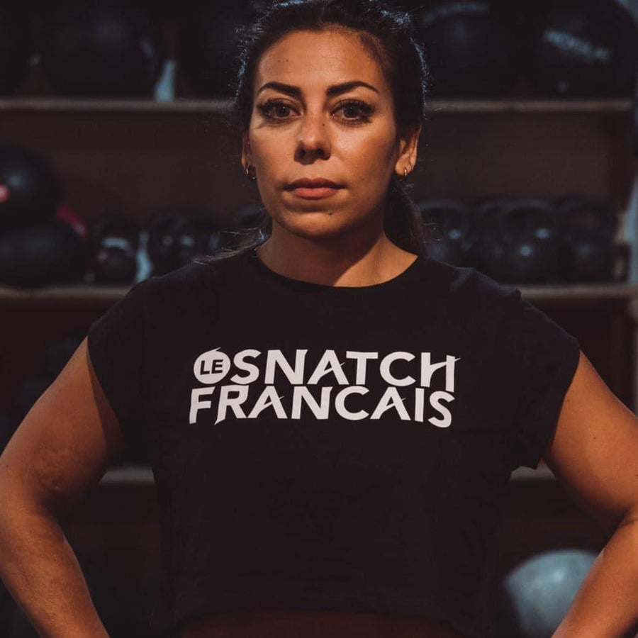 Crop top homme cross training Snatch Evolution – coloris Noir – Le Snatch Français