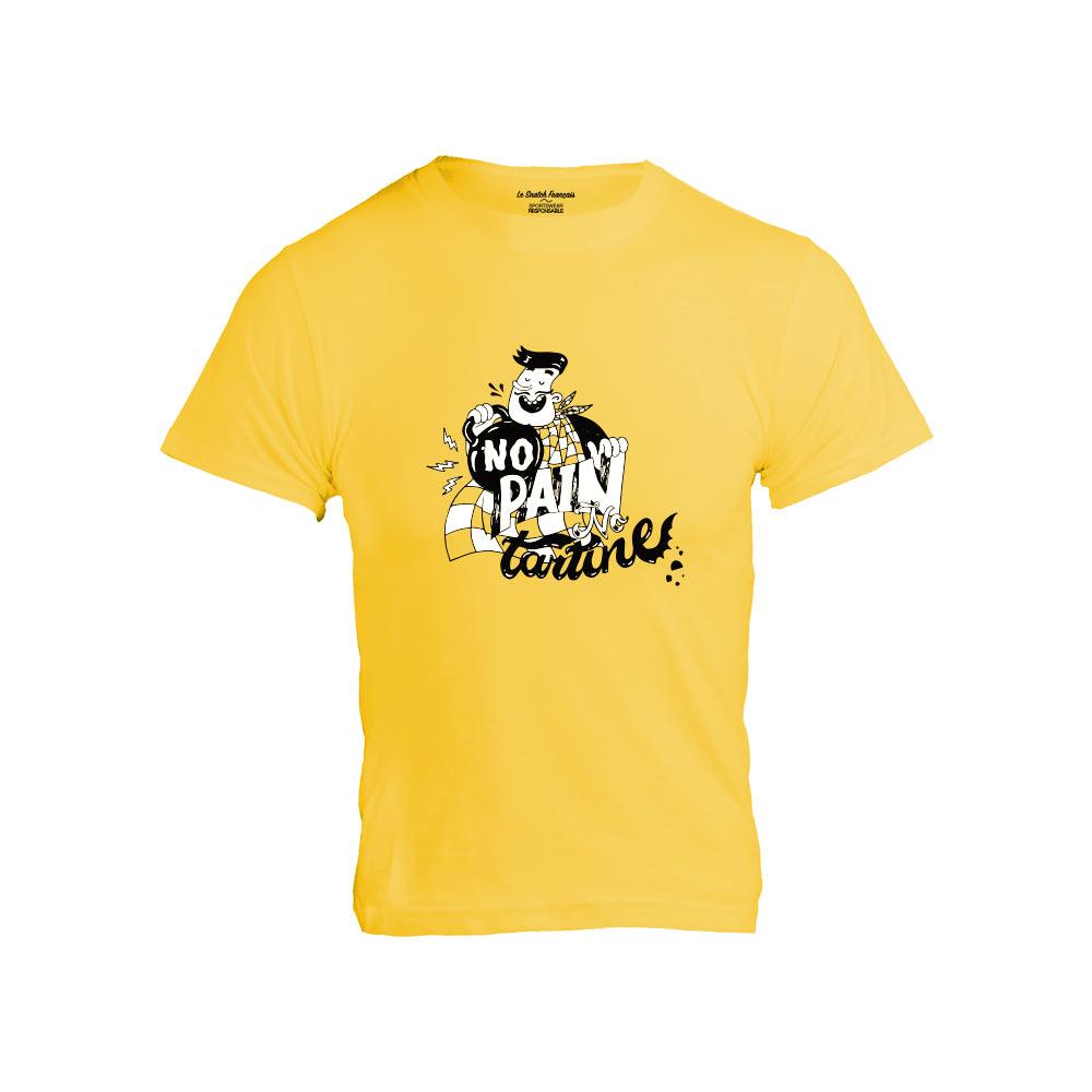 T-SHIRT HOMME - NO PAIN NO TARTINES