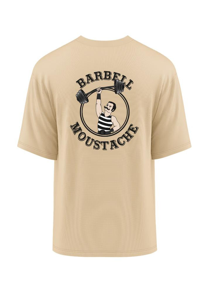 T-SHIRT SPORT OVERSIZE HOMME - BARBELL MOUSTACHE