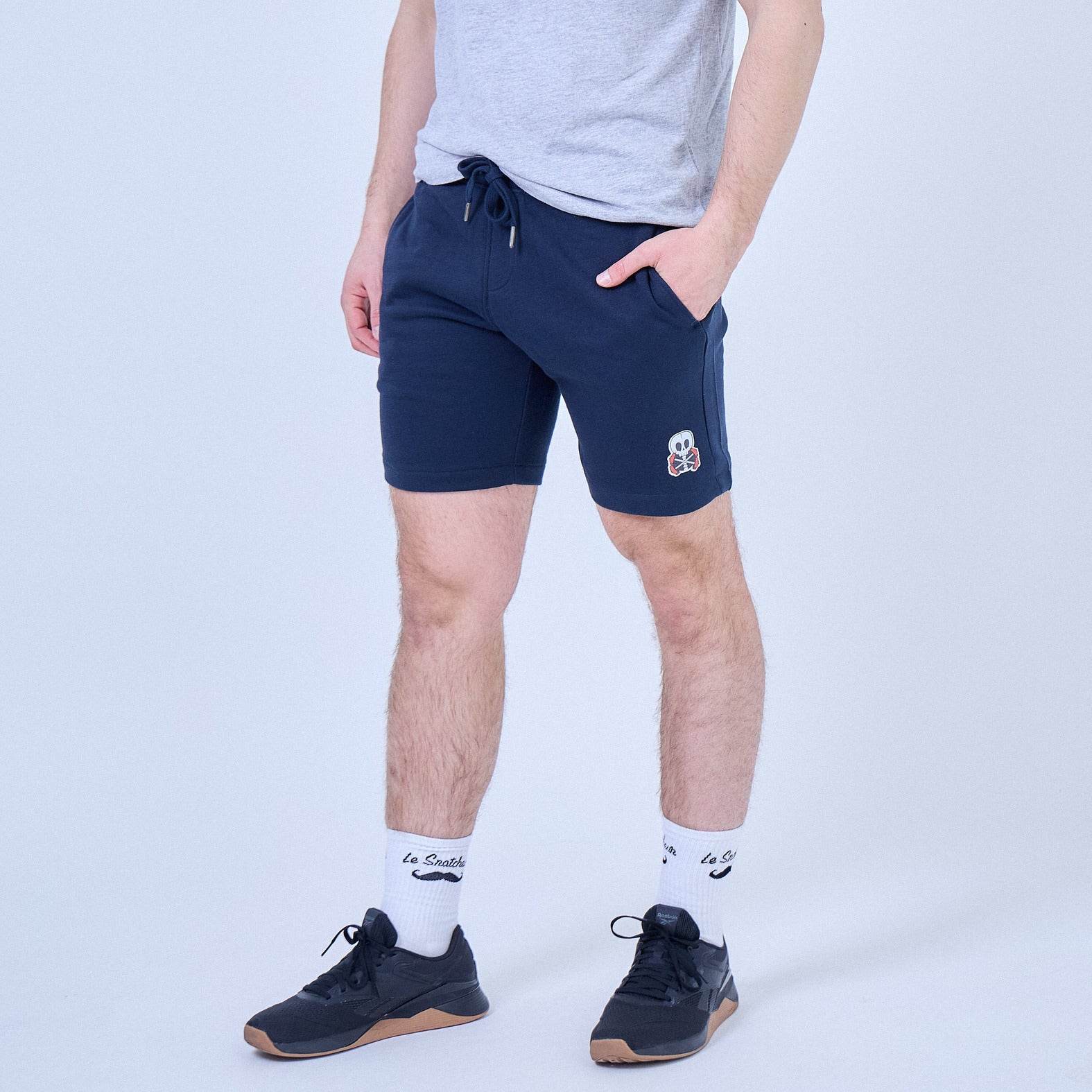 SHORT HOMME COTON BIO - SKULL