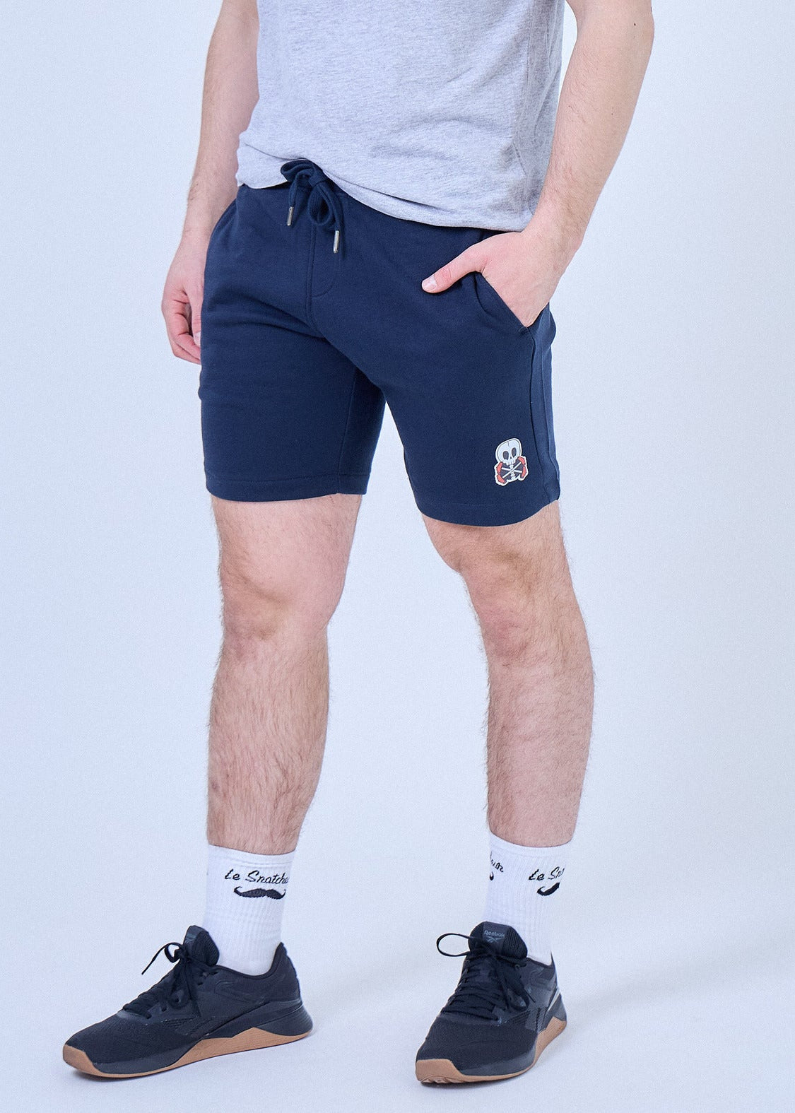 SHORT HOMME COTON BIO - SKULL