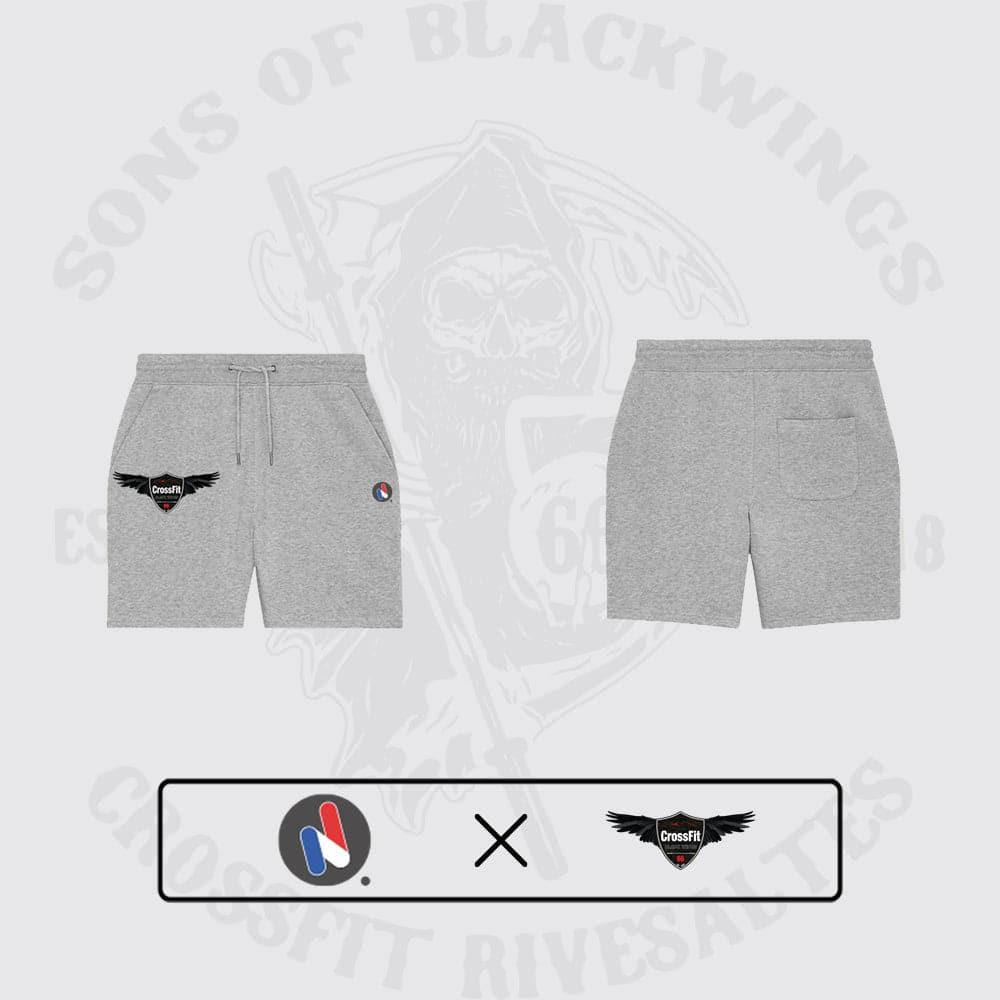 SHORT HOMME COTON BIO - CROSSFIT® BLACK WINGS