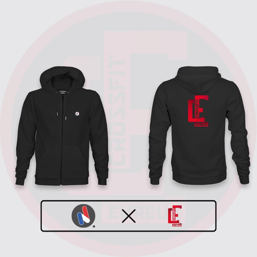 SWEAT-SHIRT UNISEXE ZIPPÉ - CROSSFIT® EVREUX