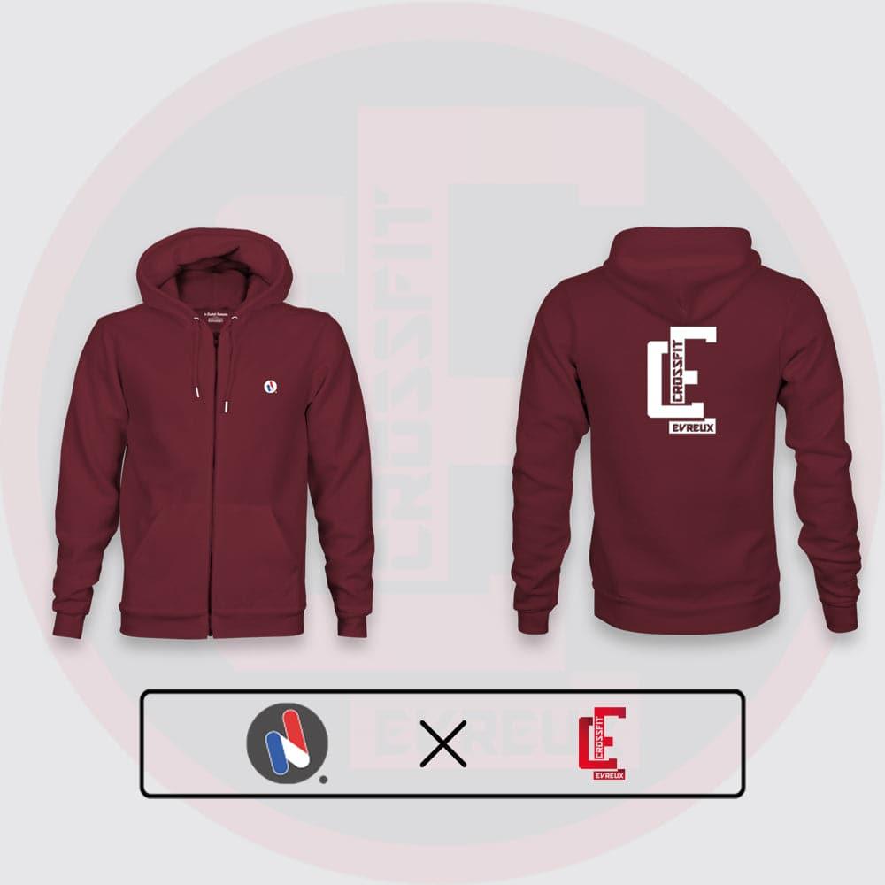 SWEAT-SHIRT UNISEXE ZIPPÉ - CROSSFIT® EVREUX