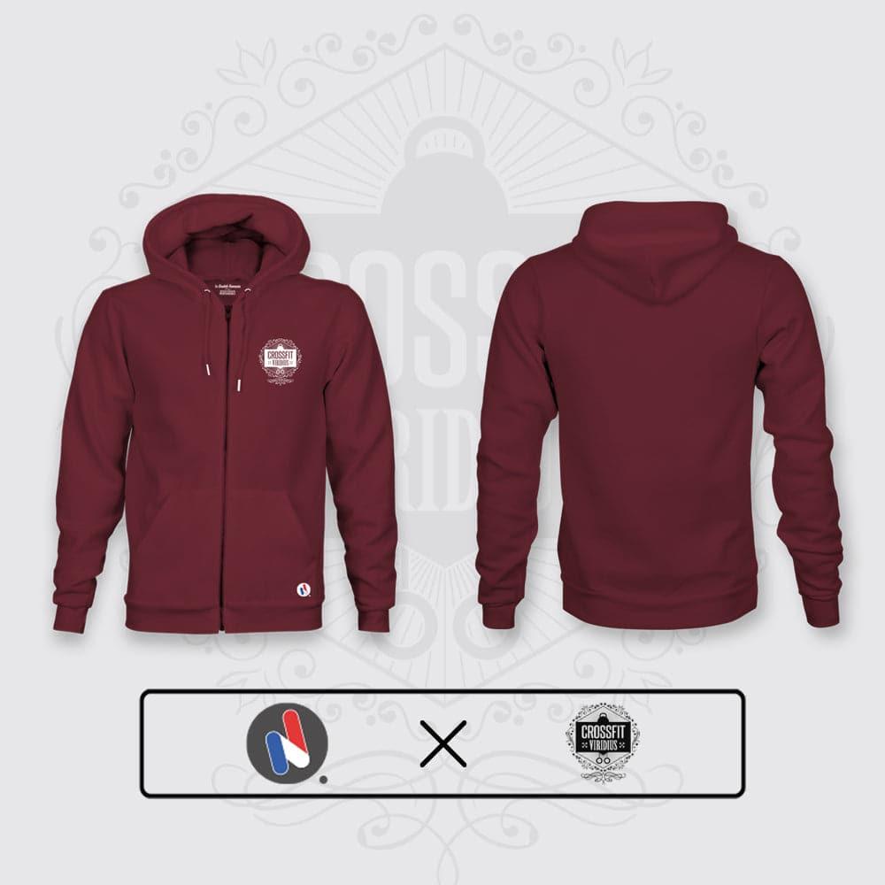 SWEAT-SHIRT UNISEXE ZIPPÉ - CROSSFIT® VIRIDIUS