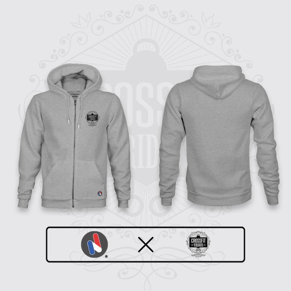 SWEAT-SHIRT UNISEXE ZIPPÉ - CROSSFIT® VIRIDIUS