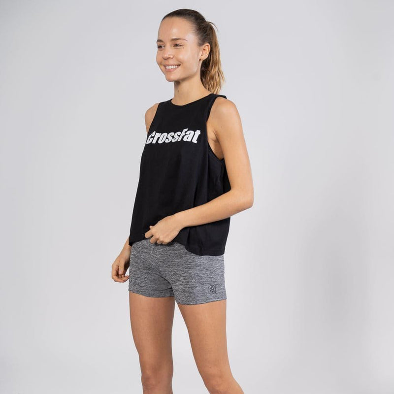 Débardeur femme cross training Crossfat – coloris Noir – Le Snatch Français
