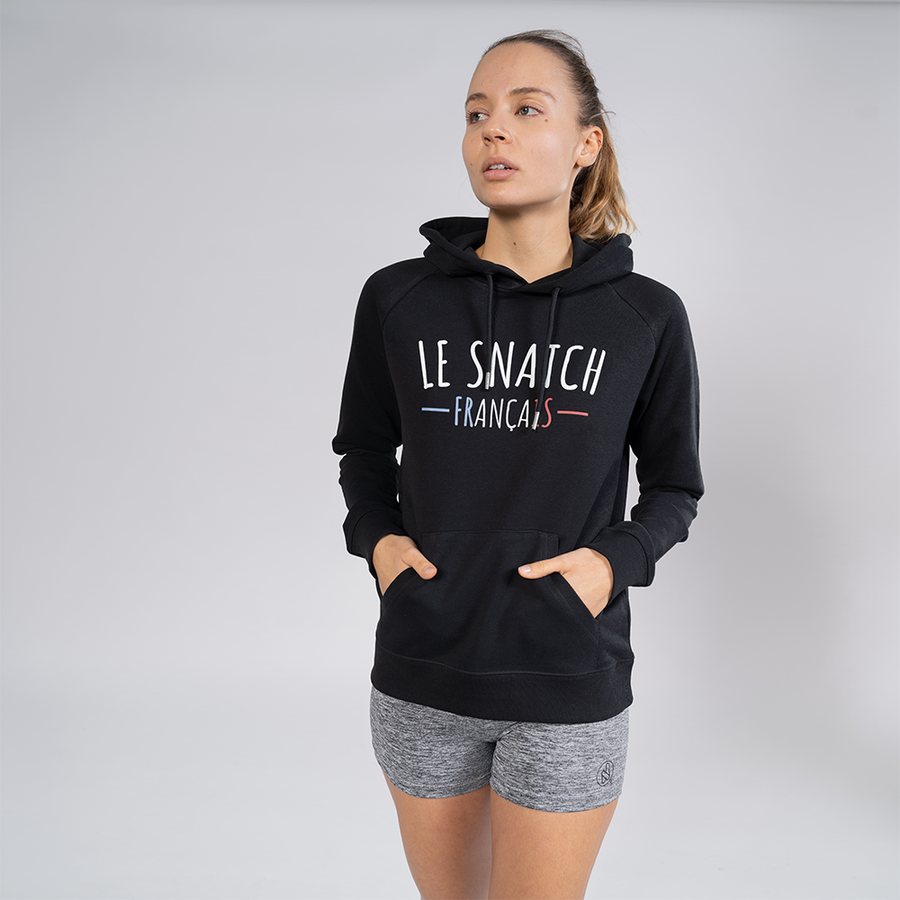 Sweat femme cross training Le Snatch Francais – coloris Noir – Le Snatch Français