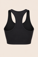 Crop top sport dos nageur Allure LSF noir — dos