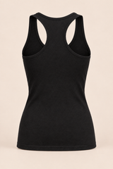 Débardeur femme Aura LSF noir, vue de dos