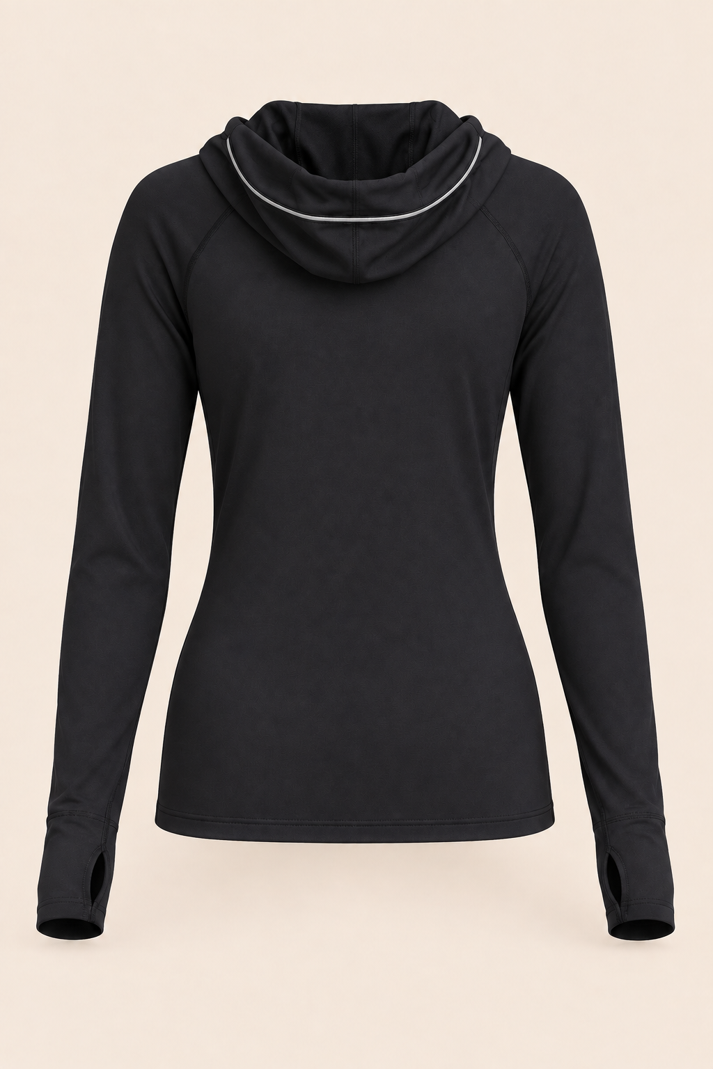 Haut femme Cadence LSF noir, vue de dos
