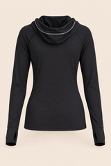 Haut femme Cadence LSF noir, vue de dos