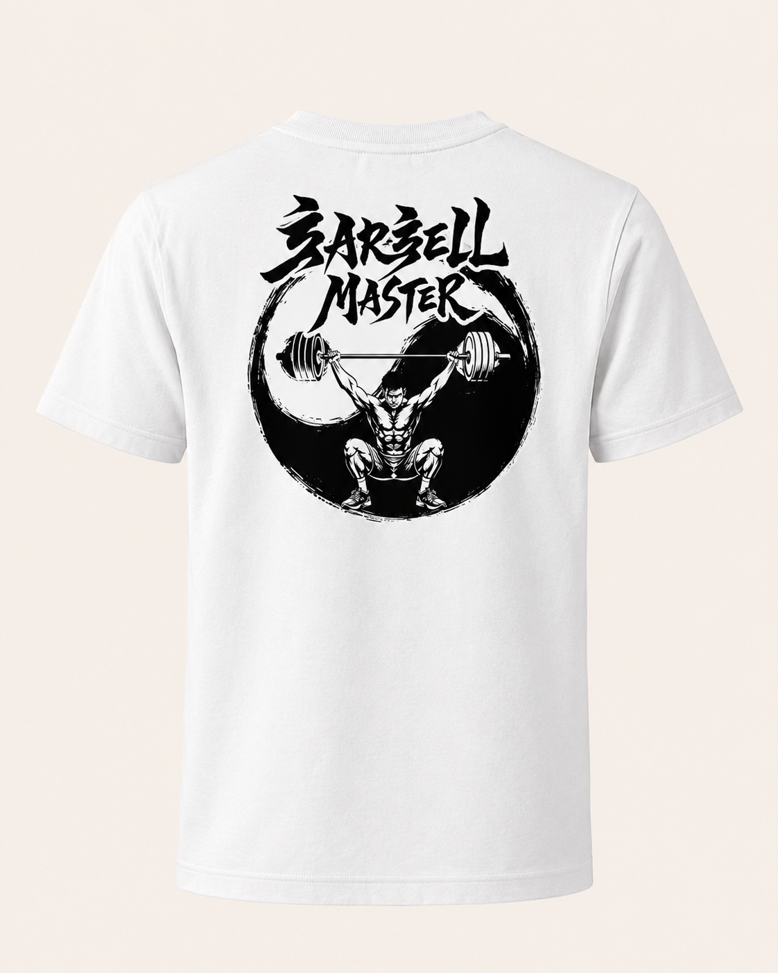 T-Shirt Nativ Barbell Master Blanc - dos