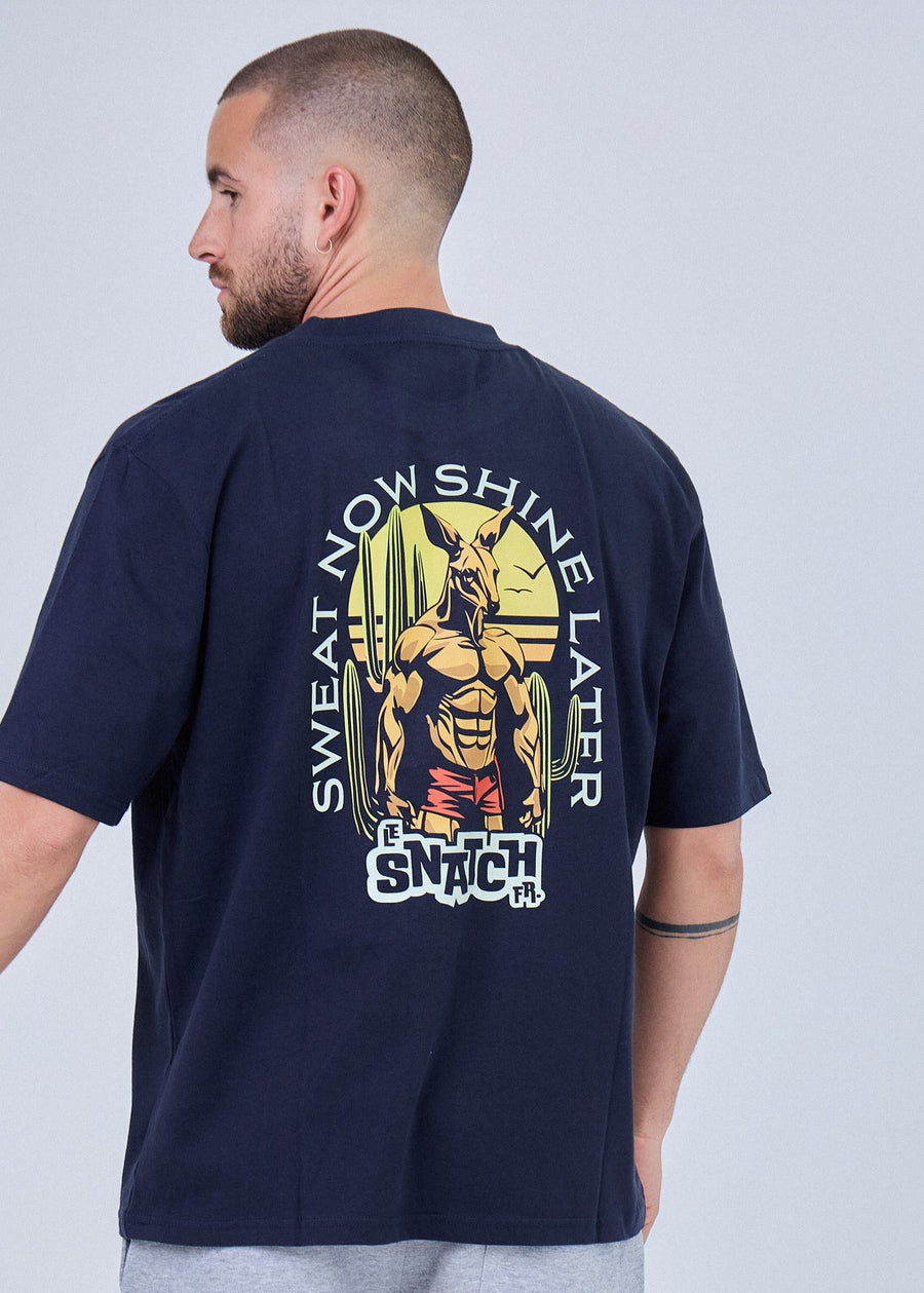 Sweat Oversize homme cross training Sweat Now Shine Later – coloris Navy – Le Snatch Français