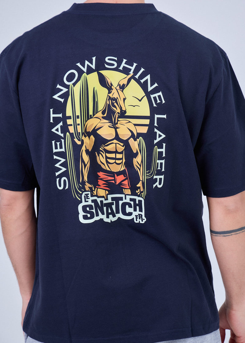 T-Shirt Oversize Homme Hybrid Training – Sweat Now Shine Later vue 2 — Le Snatch Français