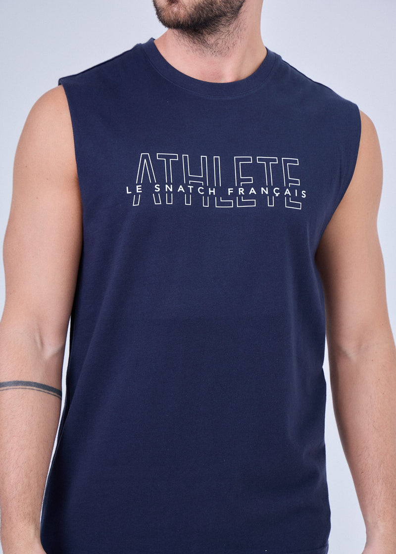 Débardeur Homme Cross Training – Athlete LSF Coton Bio vue 2 — Le Snatch Français