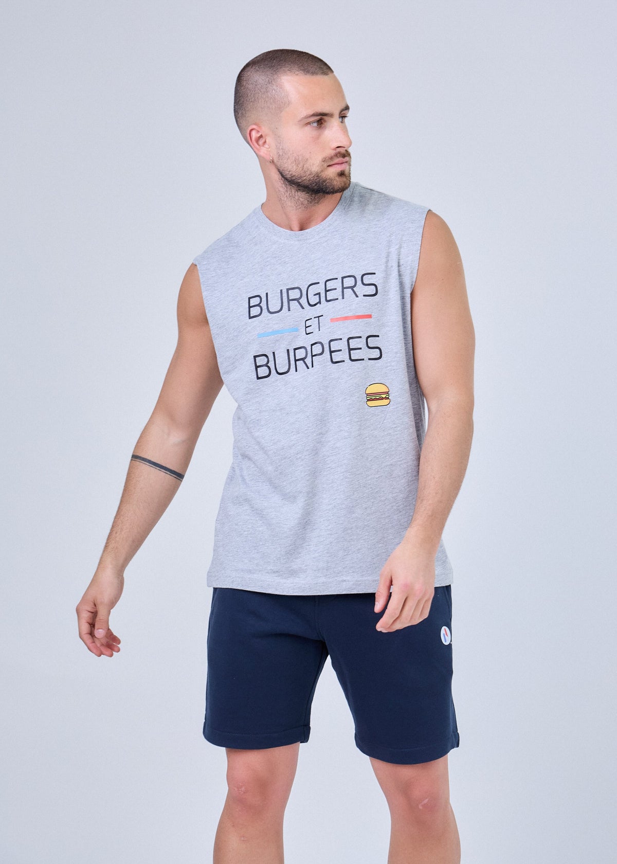 Débardeur Homme Cross Training – Burgers Et Burpees Coton Bio