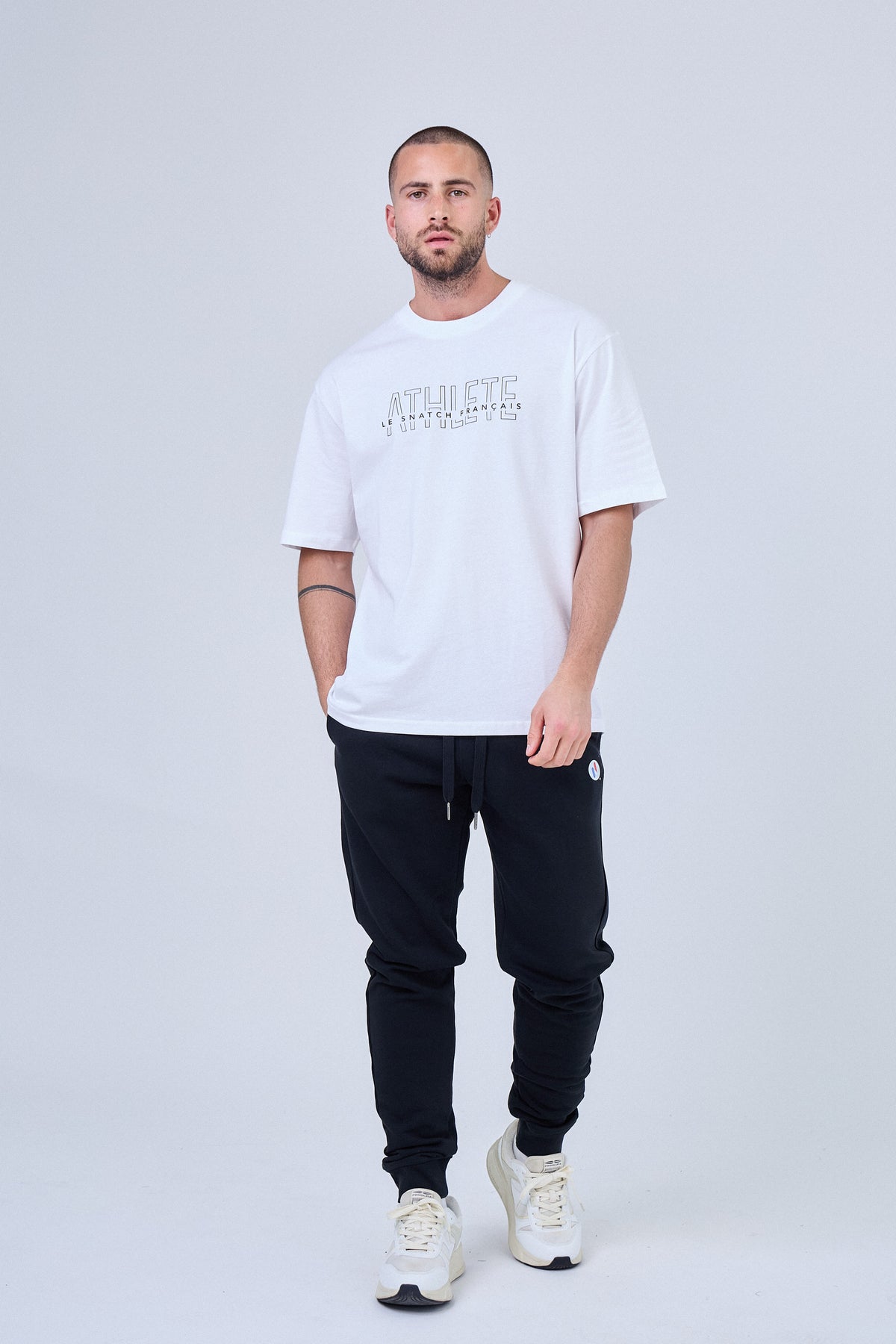 T-shirt Oversize homme Cross Training – Athlète LSF Coton Bio