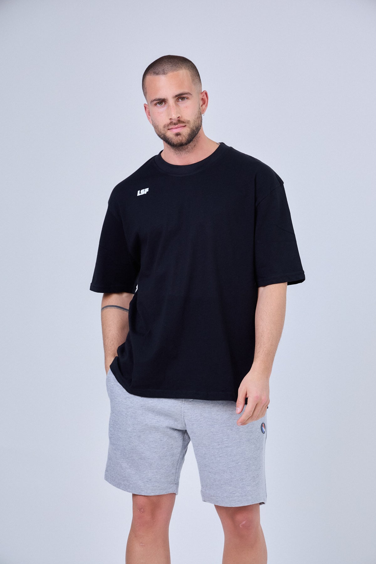 T-Shirt Oversize Homme Hybrid Training – Vitruve DC vue 4 — Le Snatch Français