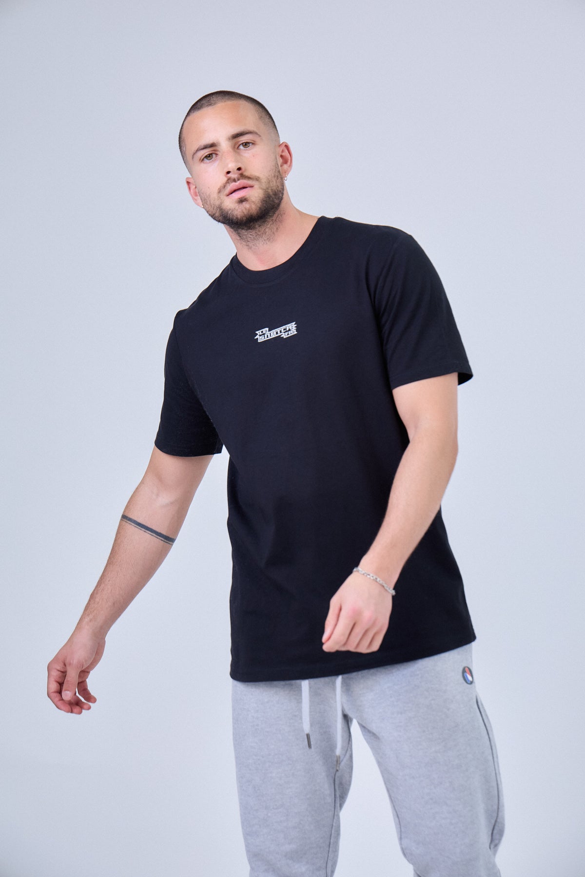 T-Shirt Homme Hybrid Training – Midnight vue 3 — Le Snatch Français
