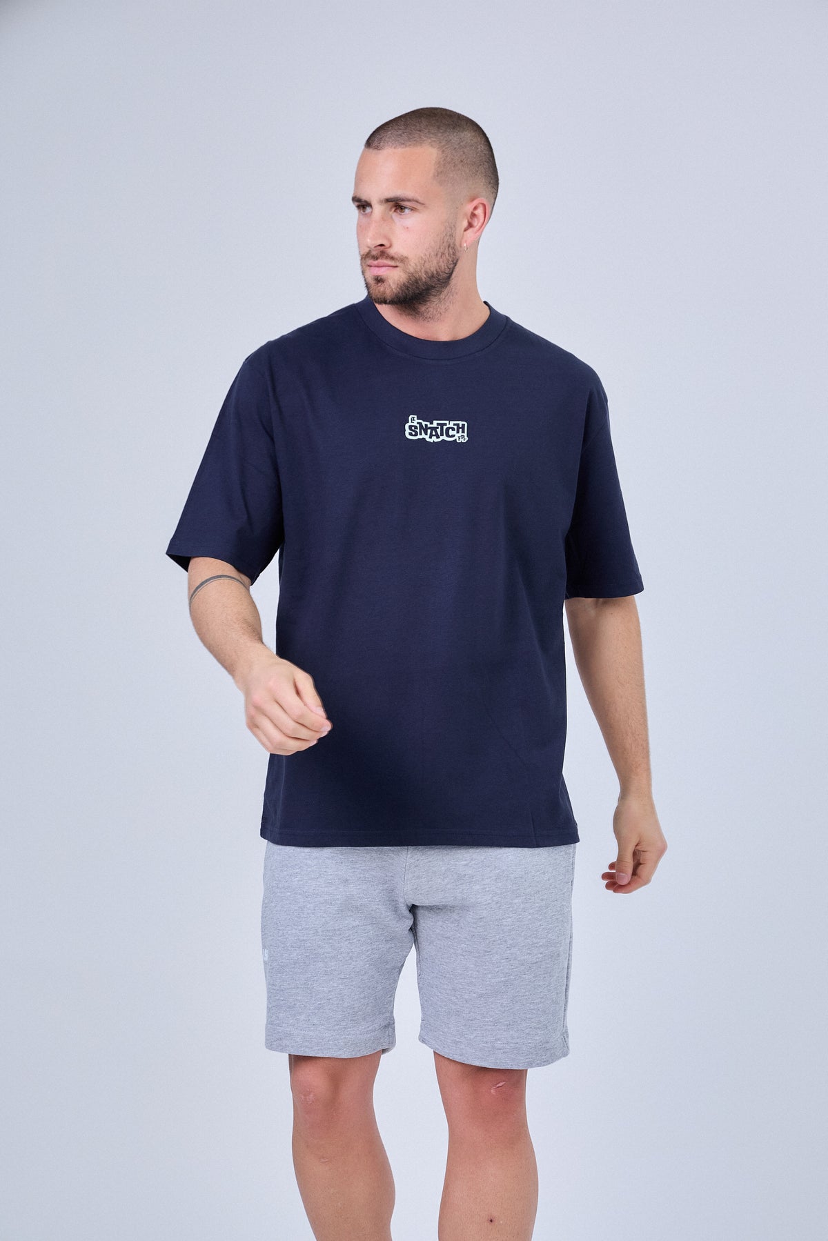 T-Shirt Oversize Homme Hybrid Training – Sweat Now Shine Later vue 4 — Le Snatch Français