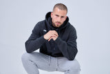 Sweat Homme Hybrid Training – Vitruve Coton Bio vue 5 — Le Snatch Français