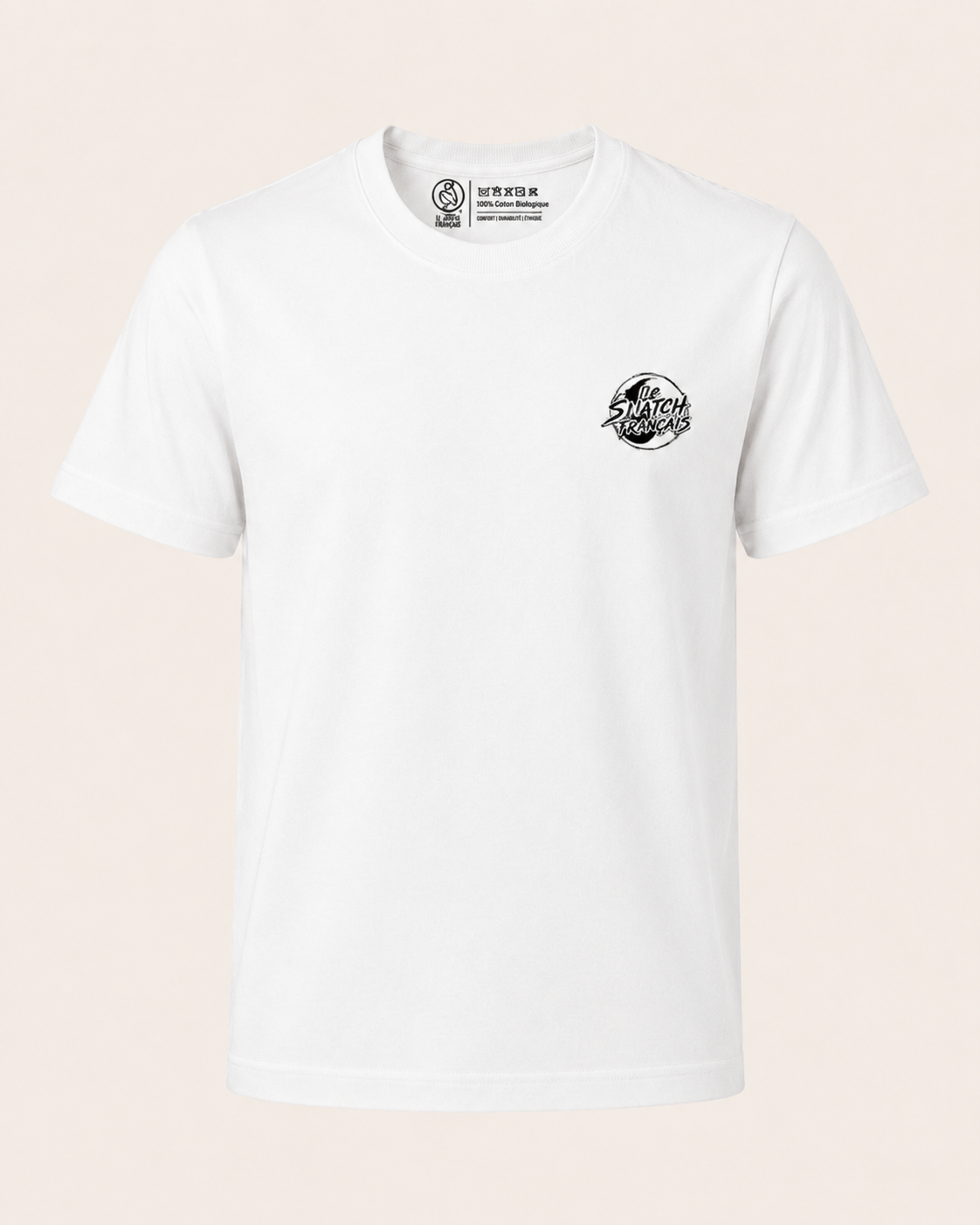 T-Shirt Nativ Barbell Master Blanc - face – coloris Blanc – Le Snatch Français