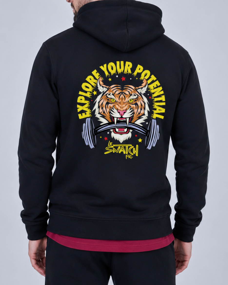 SWEAT-SHIRT HOMME POUR CROSSTRAINING - EXPLORE YOUR POTENTIAL