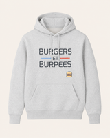 Sweat homme cross training Burgers Et Burpees – coloris Gris chiné – Le Snatch Français