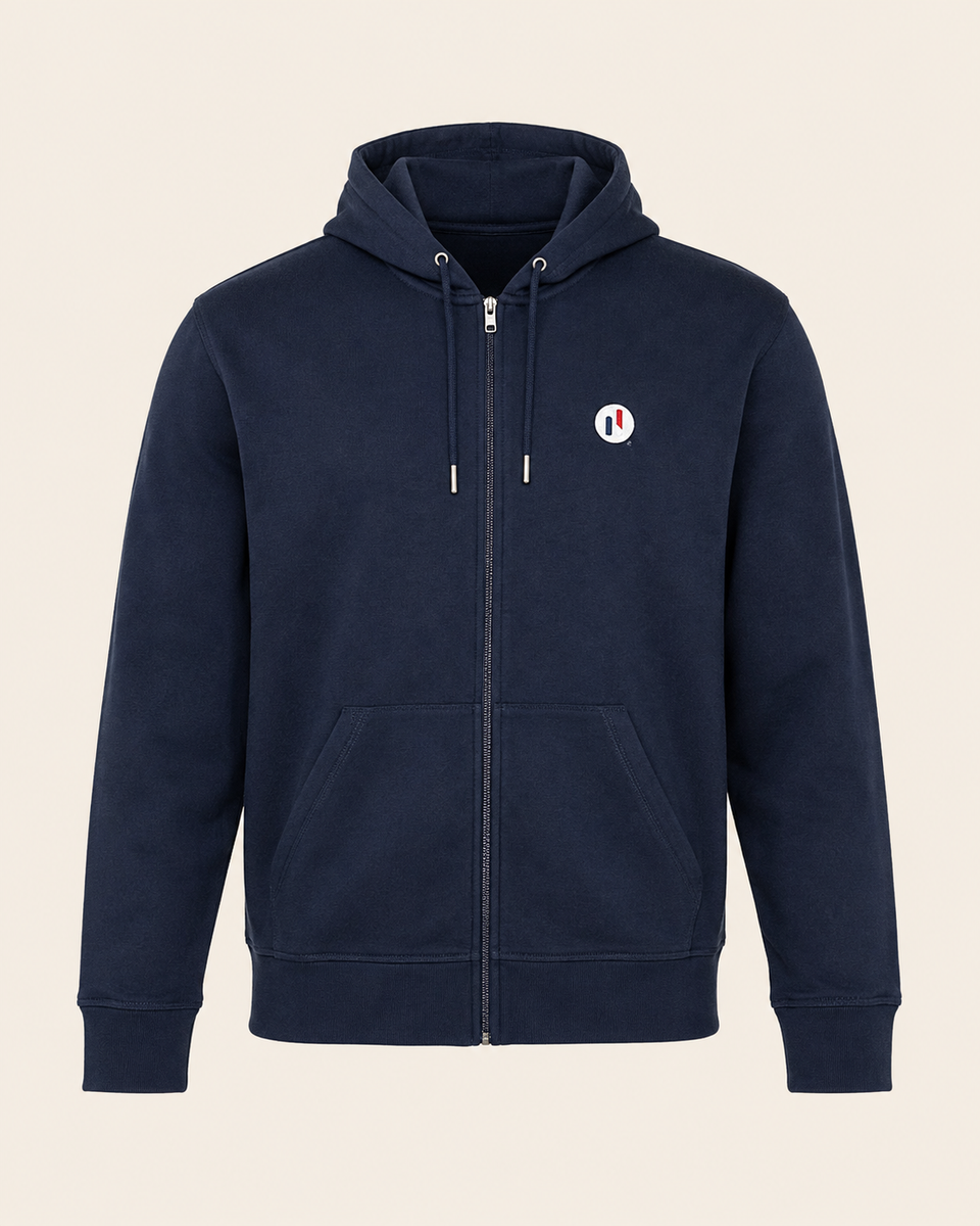 Sweat Zippé Homme Cross Training – Coton Bio