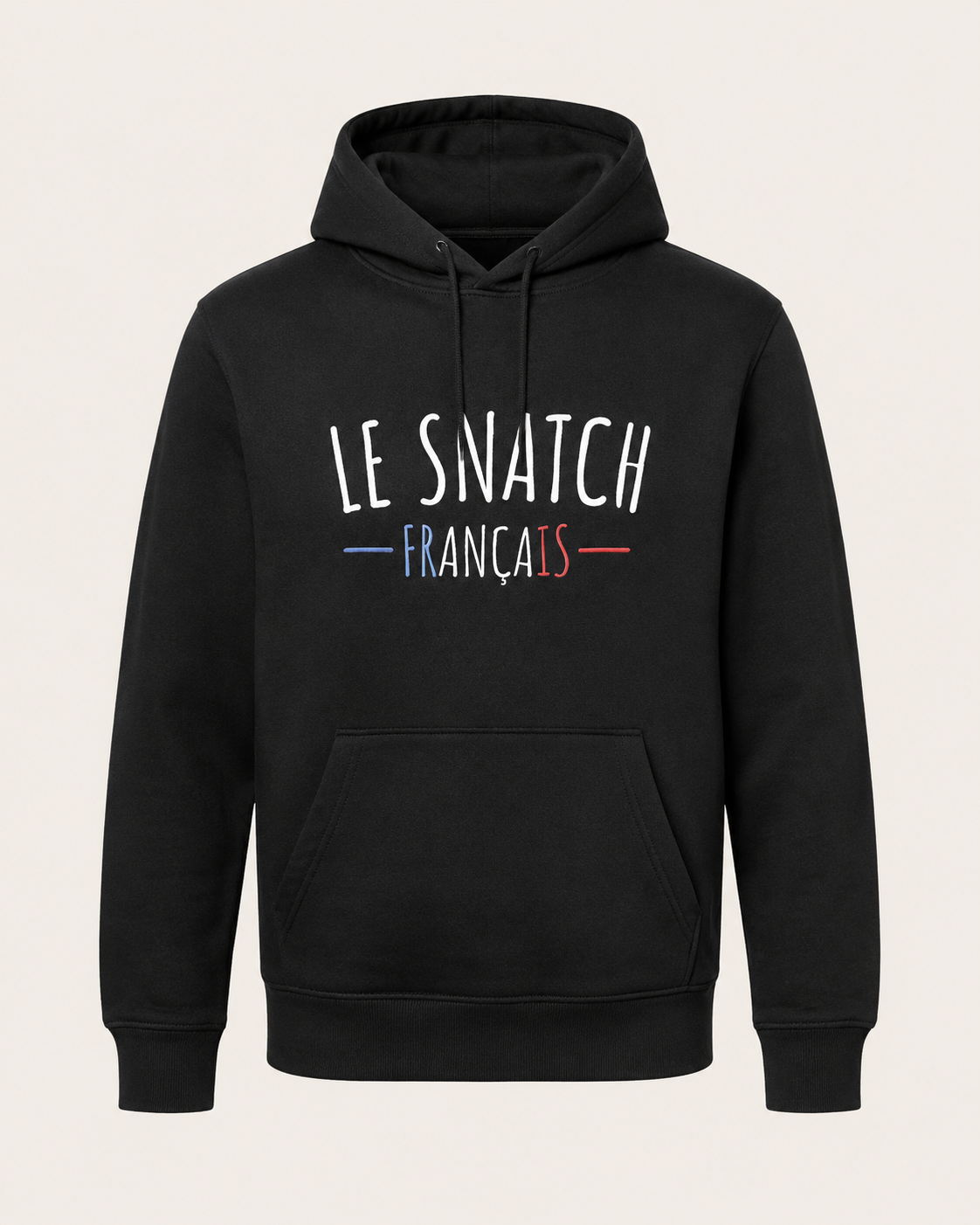 Sweat Homme Cross Training – Le Snatch Français Coton Bio — visuel produit 5 – coloris Noir – Le Snatch Français