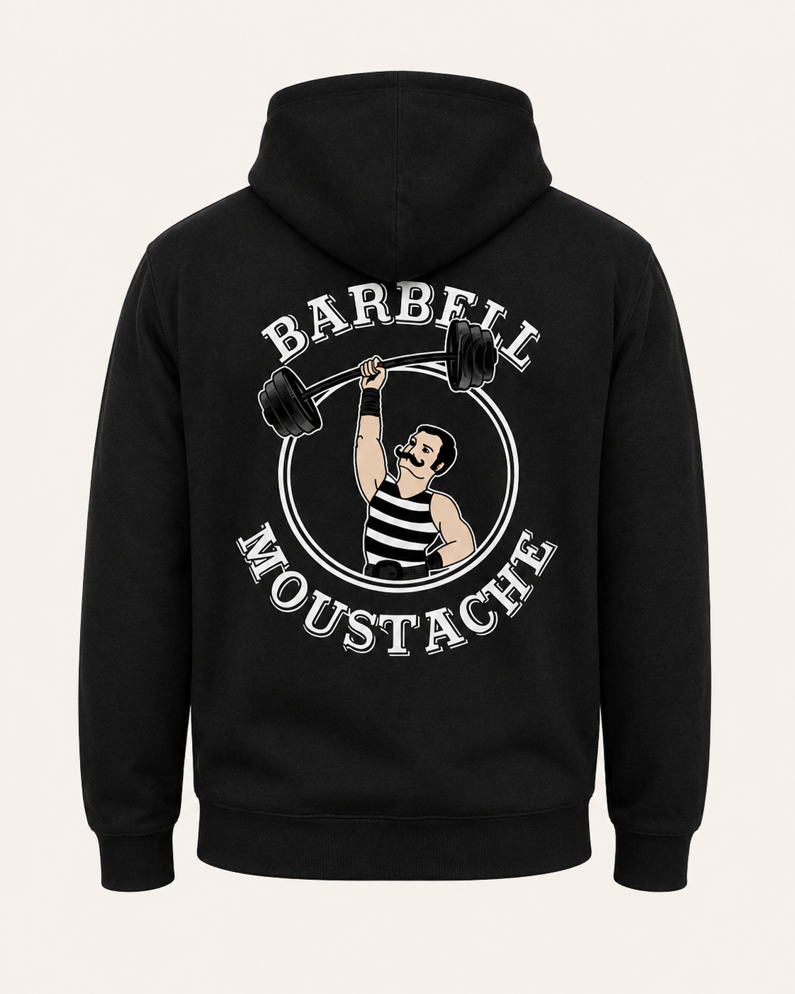 SWEAT-SHIRT HOMME POUR CROSSTRAINING - BARBELL MOUSTACHE