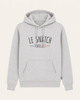 Sweat Homme Cross Training – Le Snatch Français Coton Bio — visuel produit 3 – coloris Gris chiné – Le Snatch Français