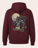 SWEAT-SHIRT HOMME POUR CROSSTRAINING - MIDNIGHT — visuel produit 5 – coloris Bordeaux – Le Snatch Français
