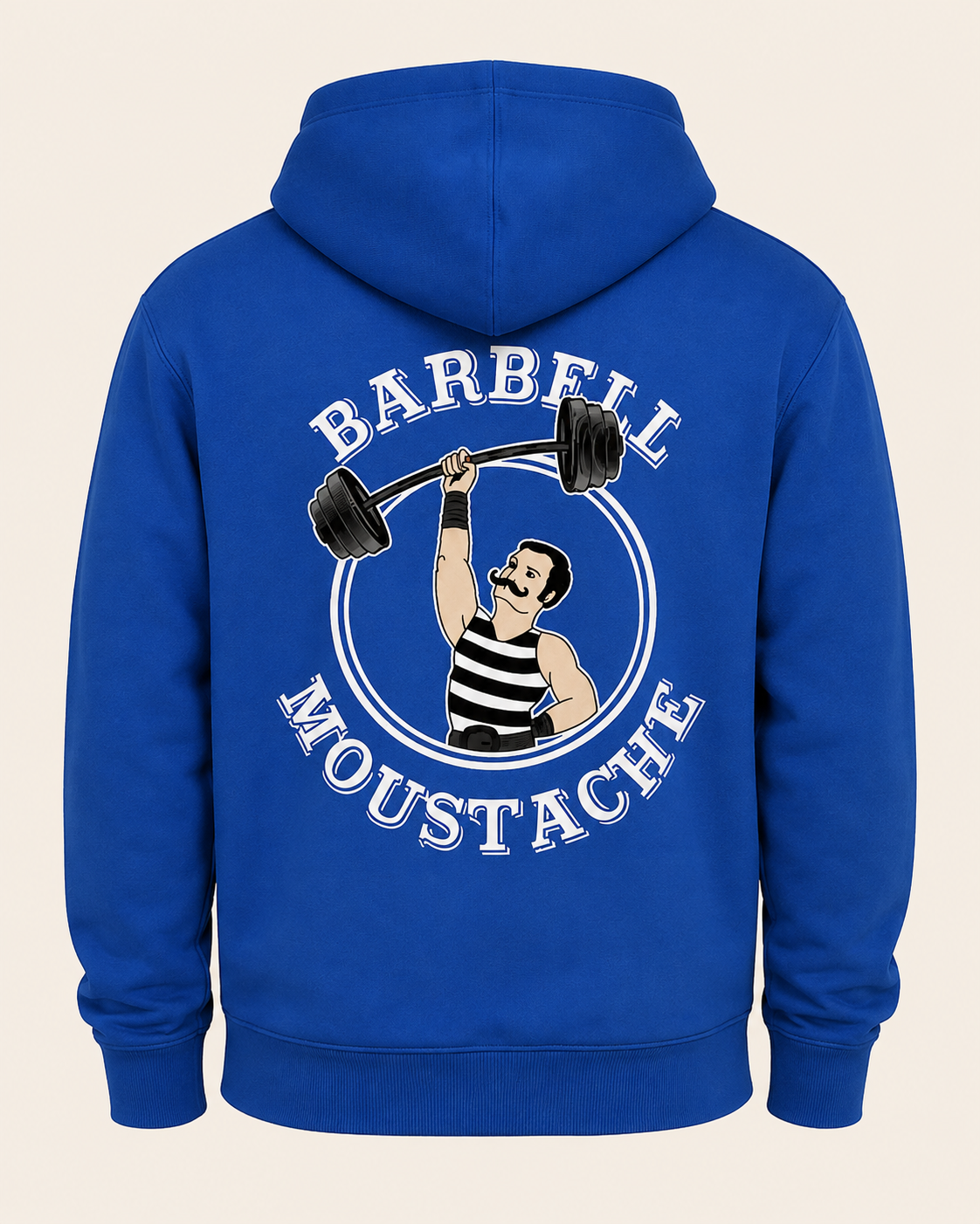 SWEAT-SHIRT HOMME POUR CROSSTRAINING - BARBELL MOUSTACHE