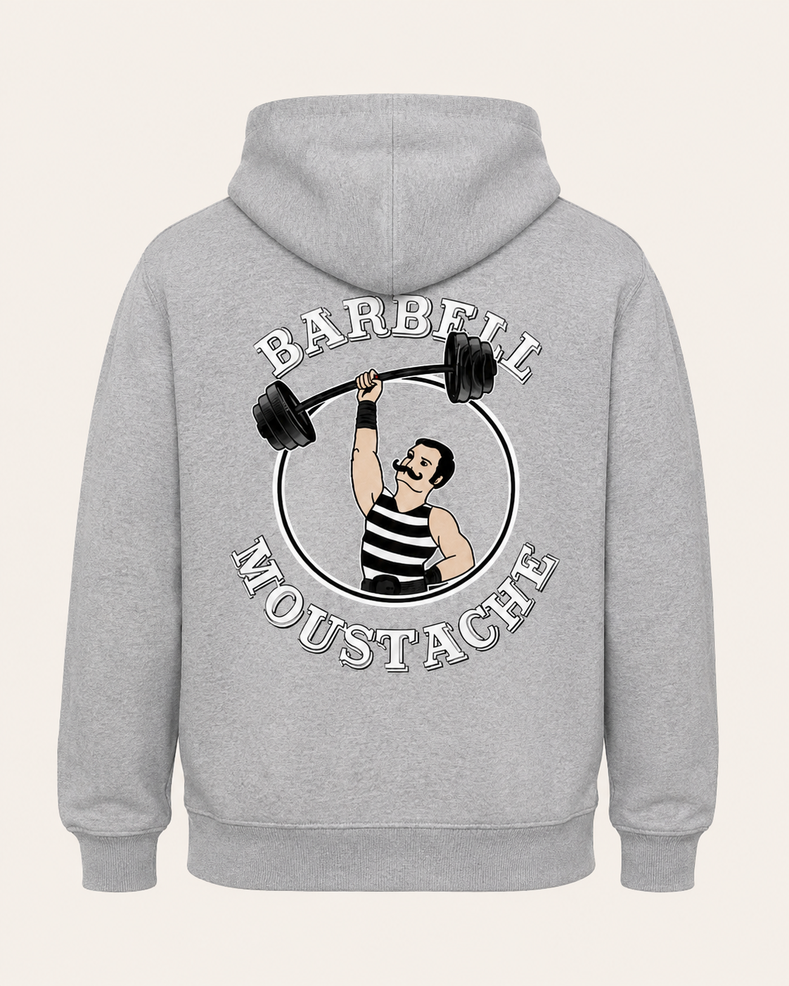 SWEAT-SHIRT HOMME POUR CROSSTRAINING - BARBELL MOUSTACHE