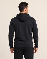 Sweat Zippé Homme Cross Training – Coton Bio — visuel produit 7 – coloris Noir – Le Snatch Français