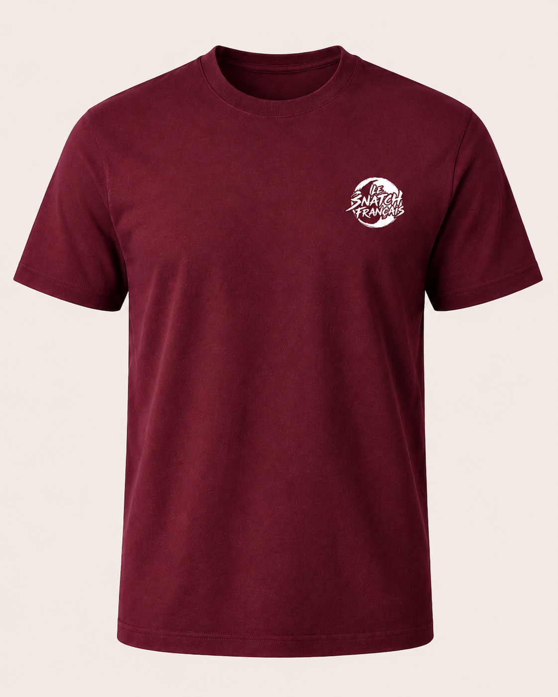 T-Shirt Unisexe Cross Training – Barbell Master — visuel produit 8 – coloris Bordeaux – Le Snatch Français
