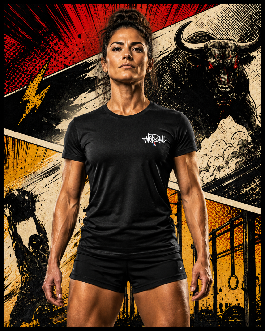 T-Shirt Unisexe Cross Training – Wod Bull
