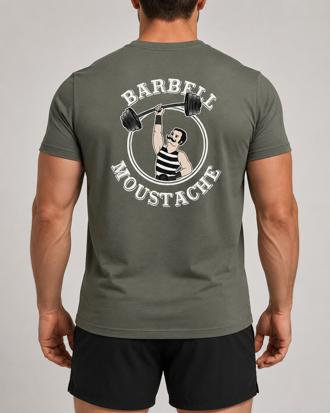T-Shirt Homme Cross Training – Barbell Moustache