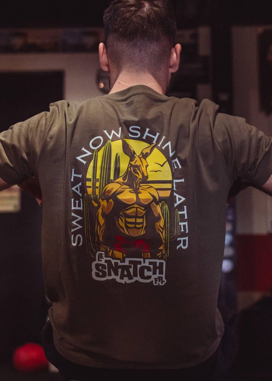 Sweat homme cross training Sweat Now Shine Later – coloris Khaki – Le Snatch Français