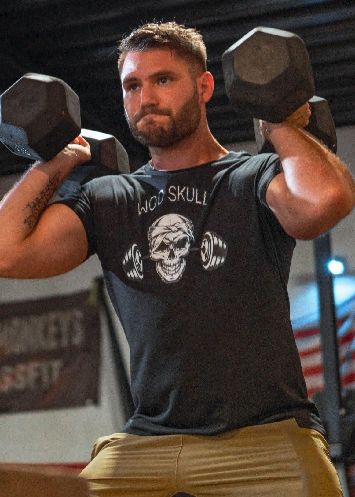 T-SHIRT HOMME - WOD SKULL