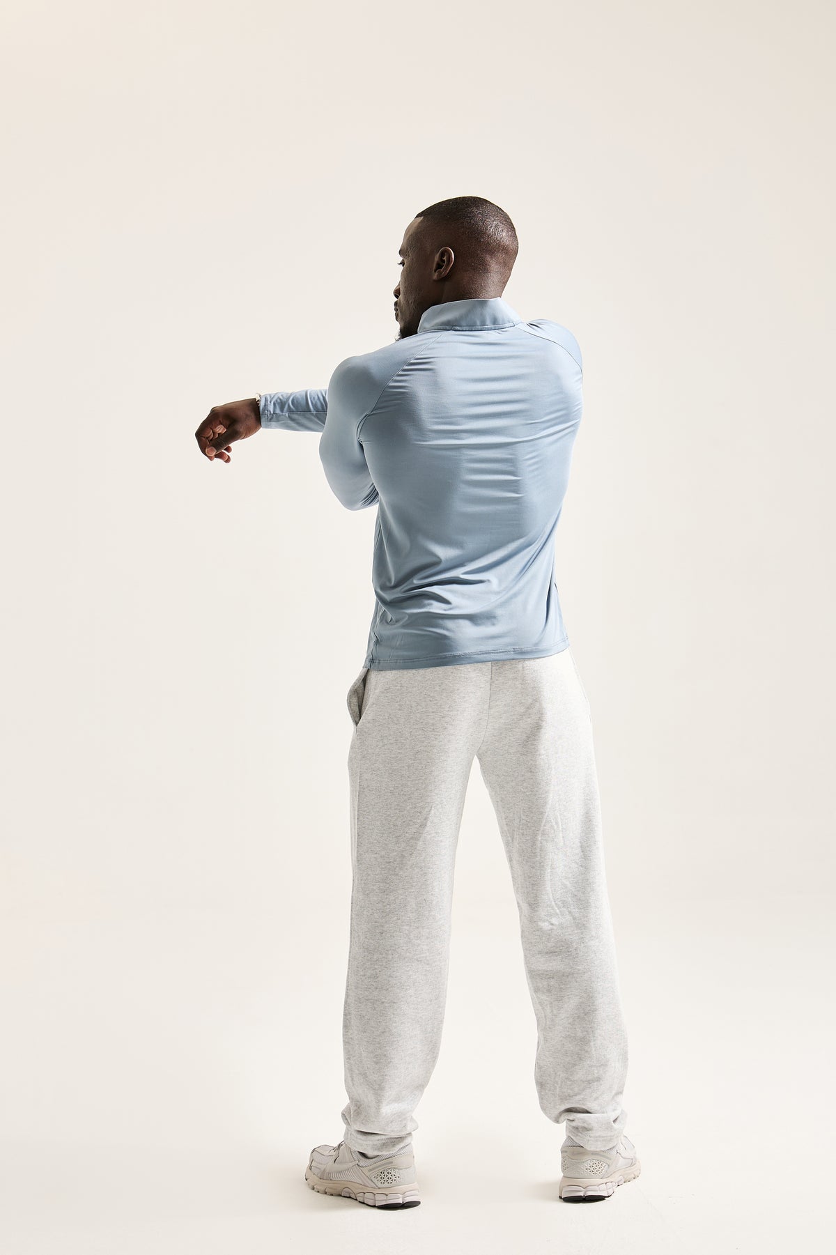 Manches Longues Homme Hybrid Training – Hybrid Coton Bio vue 8 — Le Snatch Français