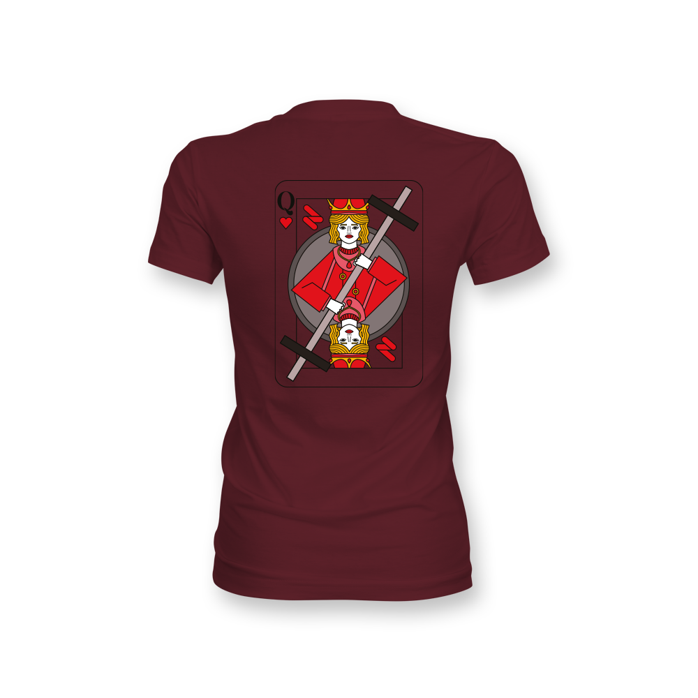 T-Shirt Femme Hybrid Training – Queen Of Hearts - Édition Sain DC vue 4 — Le Snatch Français